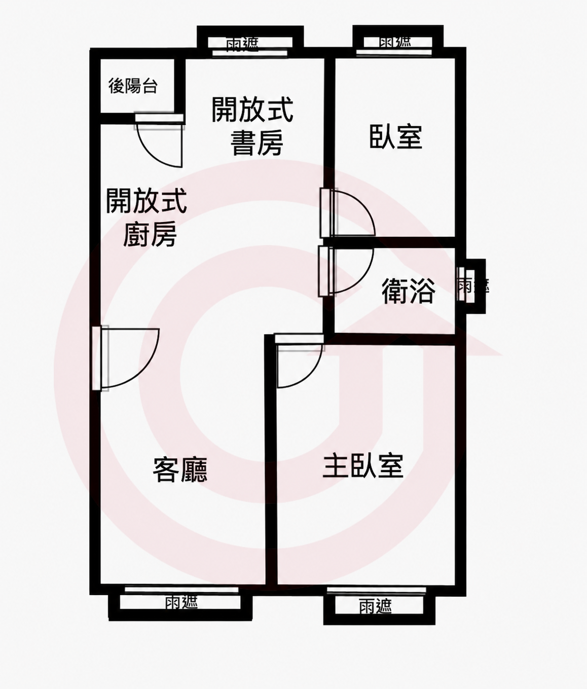 麗池經典高樓二房格局圖